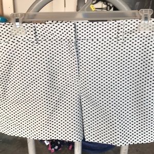 Polka dot loft shorts size 8